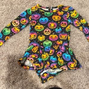 Colorful Pumpkin Kids bodysuit dress
